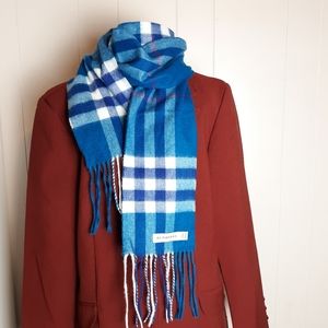 burberry scarf blue plaid